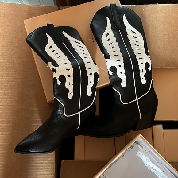 Billini ZEKE -BLACK boots western boots size 5 - Picture 2 of 7